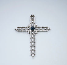  'Cross' Sapphire and Diamond Pendant