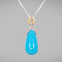  'Hollywood' Turquoise and Diamond Pendant