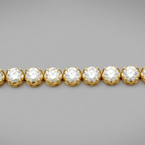 'Tennis' Diamond Bracelet Crown Set - Extra Large