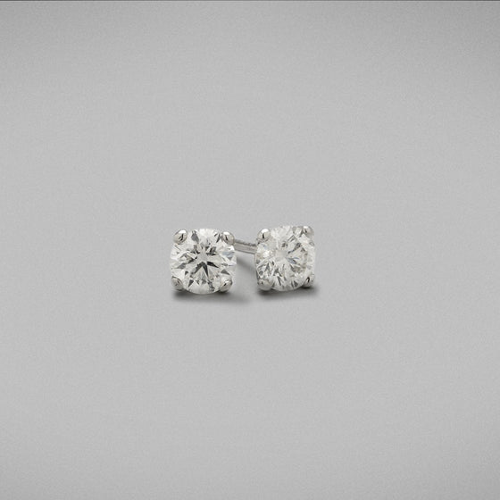 'Studs' Diamond in Platinum with 2 x 0.50cts