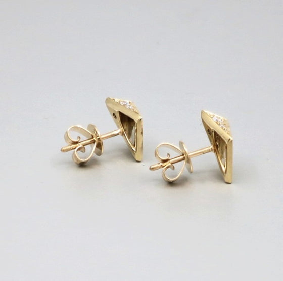 'Apus' Square Diamond Earrings