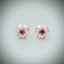  'Lyra' Ruby and Diamond Earrings