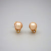Gold South Sea Pearl and Diamond Earrings