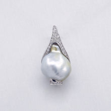  'Caelum' Cultured South Sea Keshi Pearl and Diamond Pendant