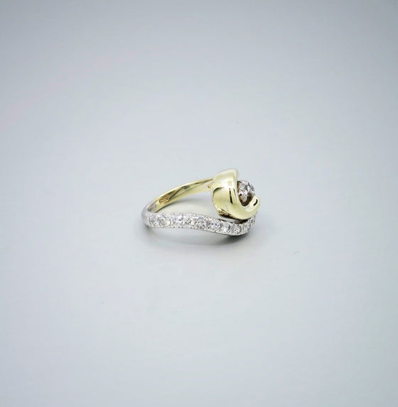 Swirl Diamond Ring