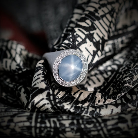 Corvus Star Sapphire Ring