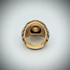 Sterling Silver Signet ring, gold finish