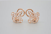  'Fleur De Lys' Earrings in Rose Gold