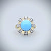 'Apus' Turquoise and Diamond Ring
