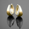 'Bundova' Diamond Clip Earrings in Yellow Gold