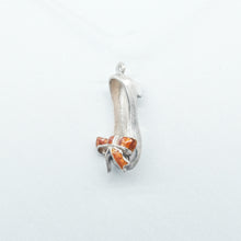  'Wizard of Oz' - Silver and Enamel single Slippers Pendant