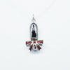 'Wizard of Oz' - 18ct white gold and Enamel single Slippers Pendant