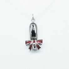  'Wizard of Oz' - 18ct white gold and Enamel single Slippers Pendant