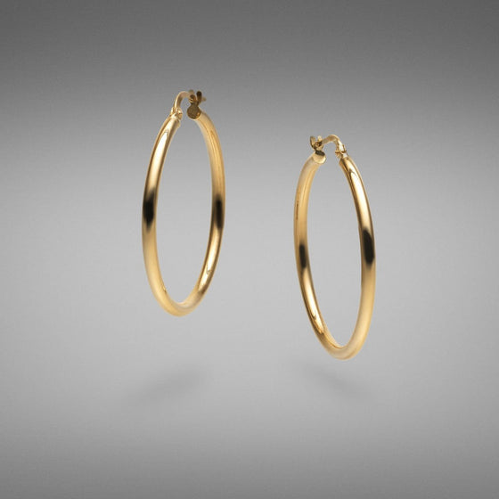 'Hoops' in 18ct Yellow Gold 3.2cm