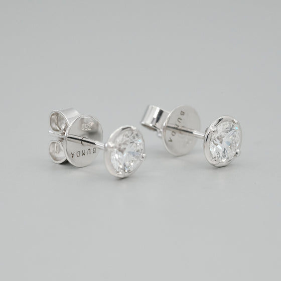 'Bundova' Bezel Set Diamond Studs