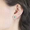 'Valentin' Jade and Diamond Earrings