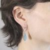 'Vine' Chalcedony and Diamond Earrings