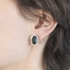 'Corvus' Green Tourmaline and Diamond Earrings