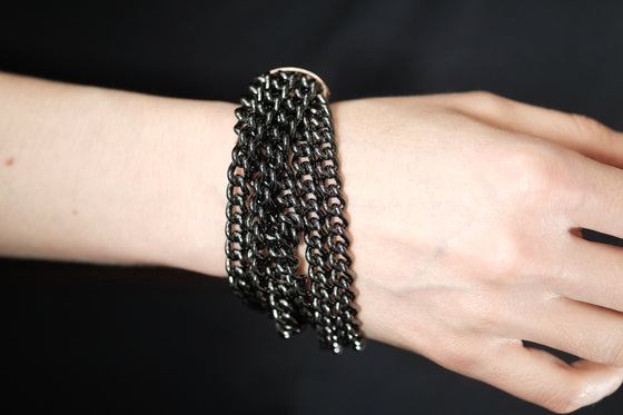 'Marcello' Multi Chain Two-Tone Bracelet
