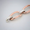 'Marcello' Two-Tone Small Long Link Bracelet