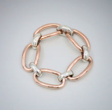  'Marcello' Two-Tone Small Long Link Bracelet