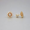 'Seren' Diamond Stud Earrings in yellow gold
