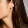 'Apus' Diamond Stud Earrings in Yellow Gold