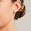 'Apus' Diamond Stud Earrings in White Gold