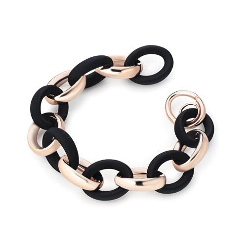 'Marcello' Two-Tone Oval Link Bracelet