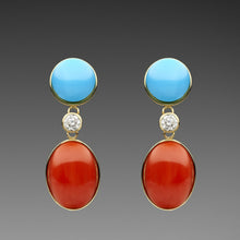  'Seren' Coloured Stone Earrings