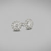 'Valentin' Diamond Earrings in White Gold