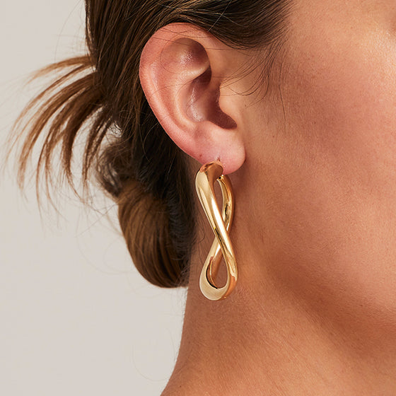 'Marcello' Twisted Hoops