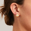 'Stud' Golden Cultured South Sea Pearl Earrings