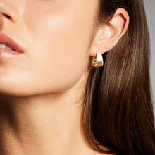 'Bundova' Diamond Clip Earrings in Yellow Gold