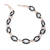 'Marcello' Marquise Two-Tone Necklace