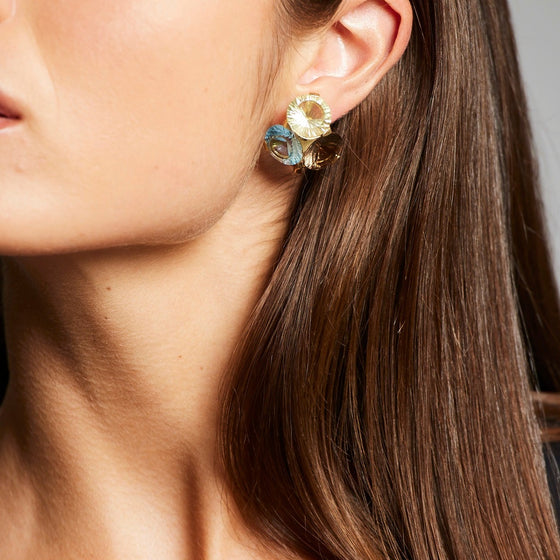 'Krest' Multi Gemstone Earrings