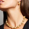 'Dorado' Golden Cultured South Sea Pearl Earrings
