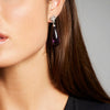 'Retro' Amethyst and Diamond Earrings