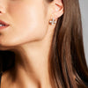'Fleur De Lys' Two-Tone Earrings