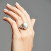 'Lyra' Tahitian Pearl and Diamond Ring