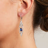 ‘Moulin Rouge' Kyanite and Diamond Earrings