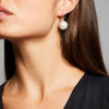 'Serpens' Mabe Pearl Earrings in White Gold