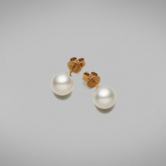 'Studs' South Sea White Pearl Earrings