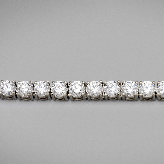 'Tennis' Diamond Bracelet 4 Claw Set - Extra Large