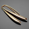 A BUNDA 'Schist' Earrings in Polished Finished Silver/Gold